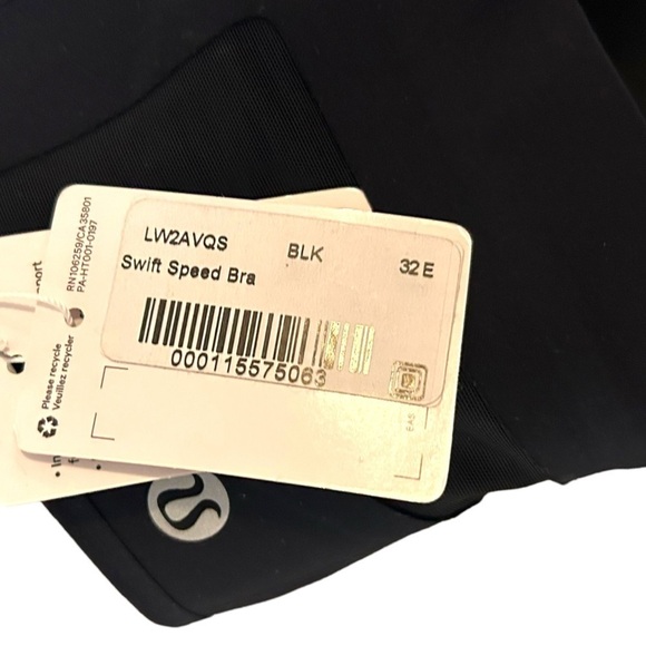 Lululemon Swift Speed Bra *High Support, A–E Cups Black - Picture 11 of 12